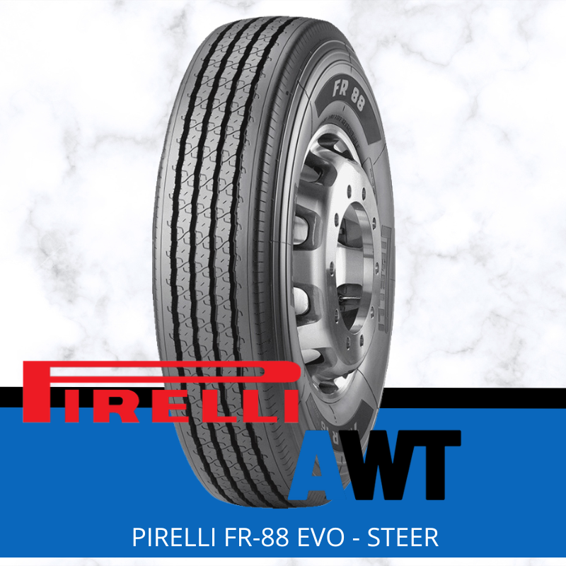 PIRELLI 385/65R22.5 24PR 164K FR-88 EVO (Super Single) - STEER (2504)