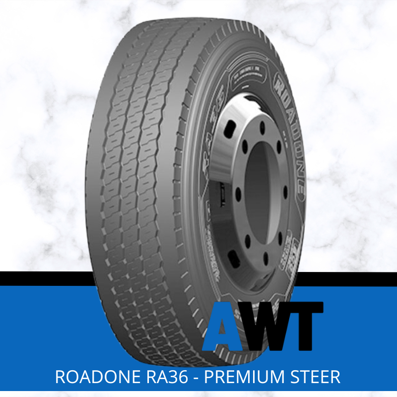 ROADONE 385/65R22.5 164K 24PR RA36 (Super Single) - PREMIUM STEER (2504)