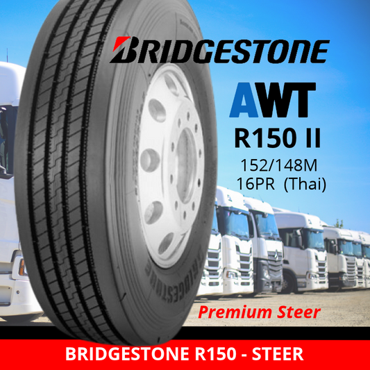 BRIDGESTONE 295/80R22.5 152/149M 16PR R150 II (THAI) - STEER (2611)