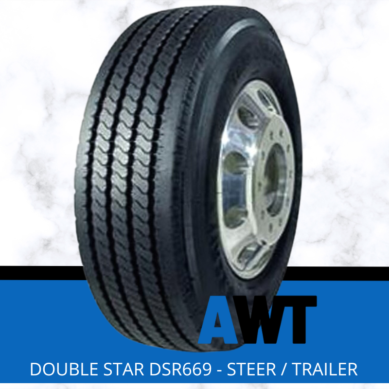 DOUBLE STAR 255/70R22.5 140/137L 16PR DSR669 - STEER/TRAILER