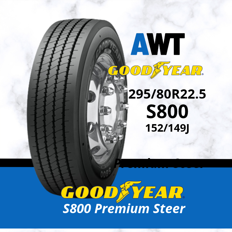 GOODYEAR 295/80R22.5 152/149M S800 - PREMIUM STEER (2611)