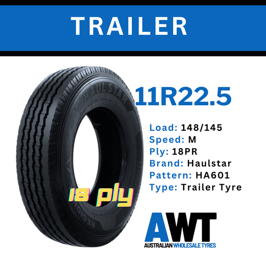 HAULSTAR 11R22.5 148/145M 18PR HA601 - TRAILER (2607)