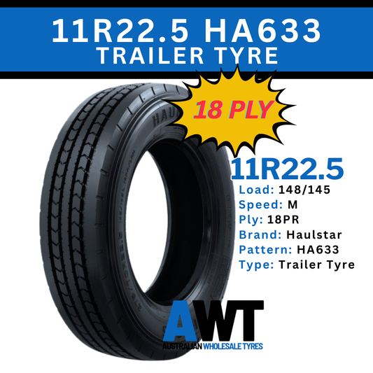 HAULSTAR 11R22.5 18PR 148/145M HA633 - TRAILER (2611)
