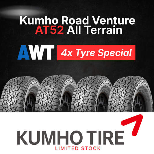 KUMHO 31x10.50R15 109S AT52 ROAD VENTURE - ALL TERRAIN (4x Tyres Package)