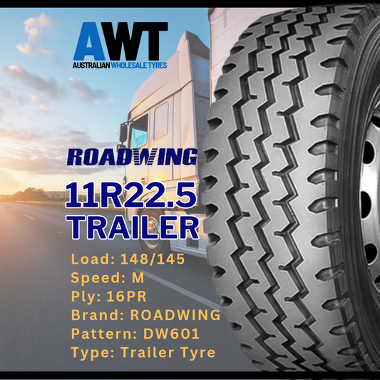 ROADWING 11R22.5 148/145M 16PR DW601 - TRAILER TYRE (2611)