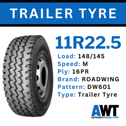 11R22.5 - TRUCK TRAILER TYRES (20x Tyre Buy SUPER SPECIAL)