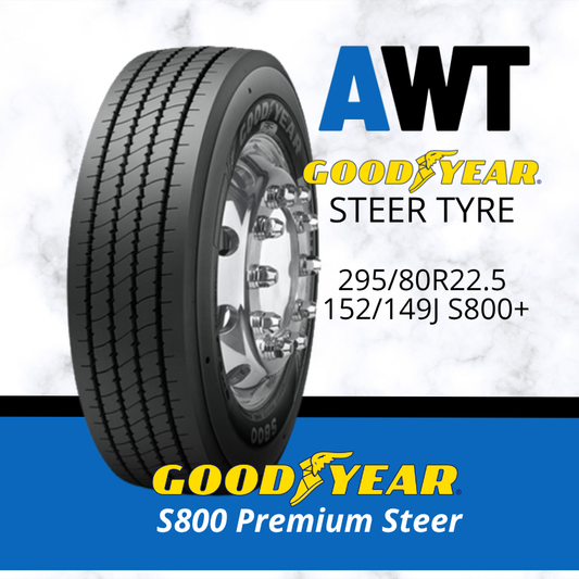 GOODYEAR 295/80R22.5 152/149M S800 - PREMIUM STEER (2610)